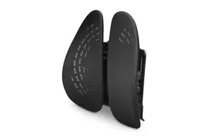 Сетчатая поддержка спины KENSINGTON SmartFit Conform — поясничная опора, 438×408×140 мм, чёрная, TAA