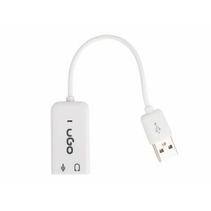 uGo UKD-1086 interfeisa centrmezgls USB 2.0 Balts
