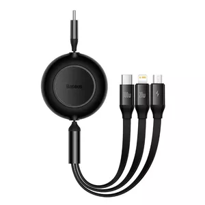 USB Cable Baseus CAMJ010201 1.1m USB 3.2 Gen 1 USB C Micro USB-A Lightning Black
