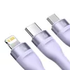 USB kabelis Baseus Flash Series 2 USB-C/microUSB/Lightning Photo 5