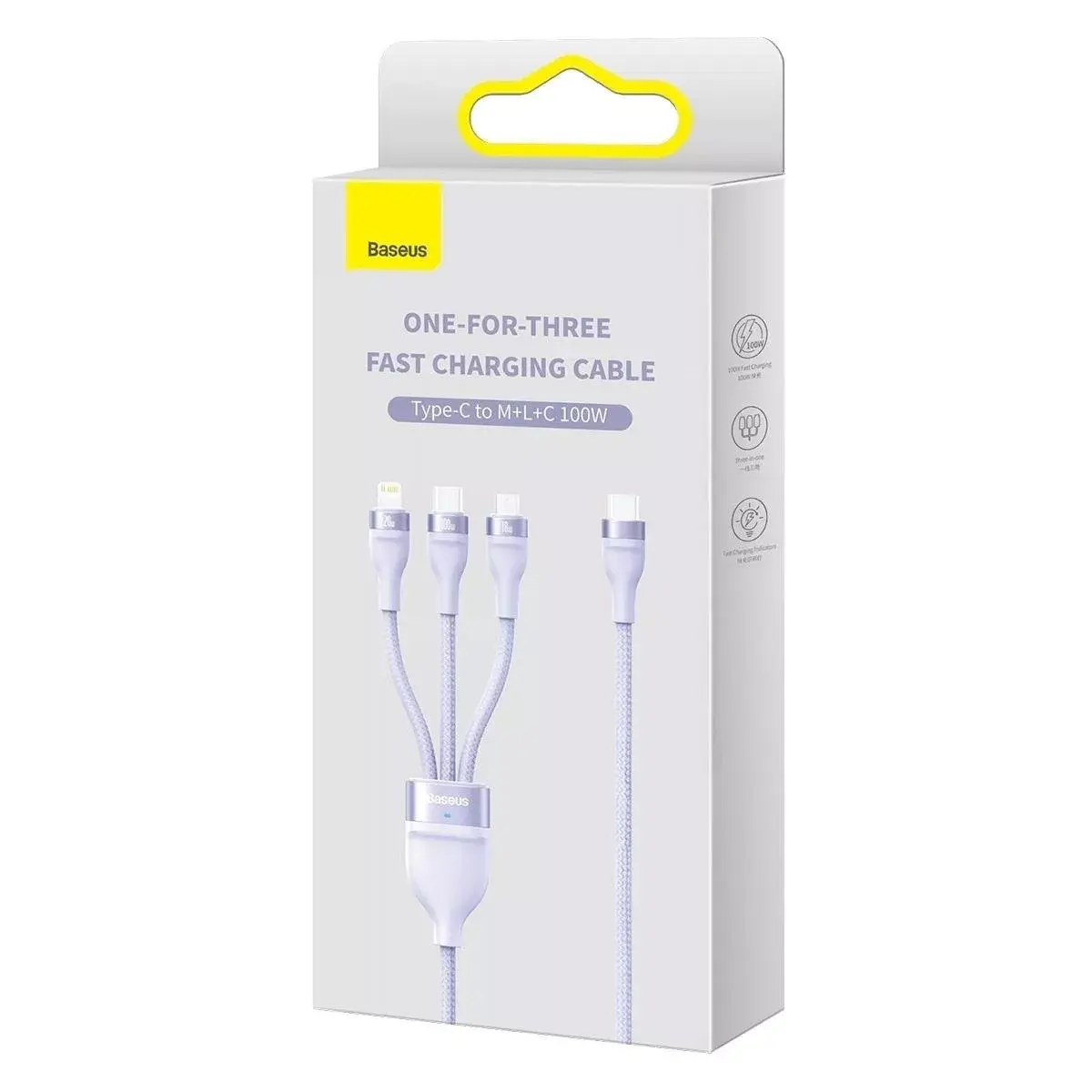 USB kabelis Baseus Flash Series 2 USB-C/microUSB/Lightning Photo 10