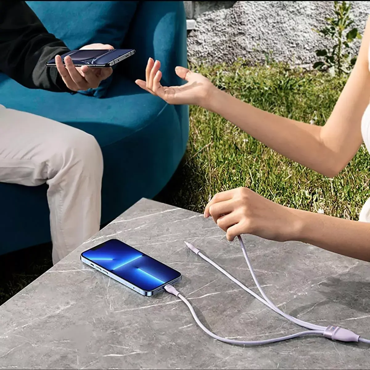USB kabelis Baseus Flash Series 2 USB-C/microUSB/Lightning Photo 17
