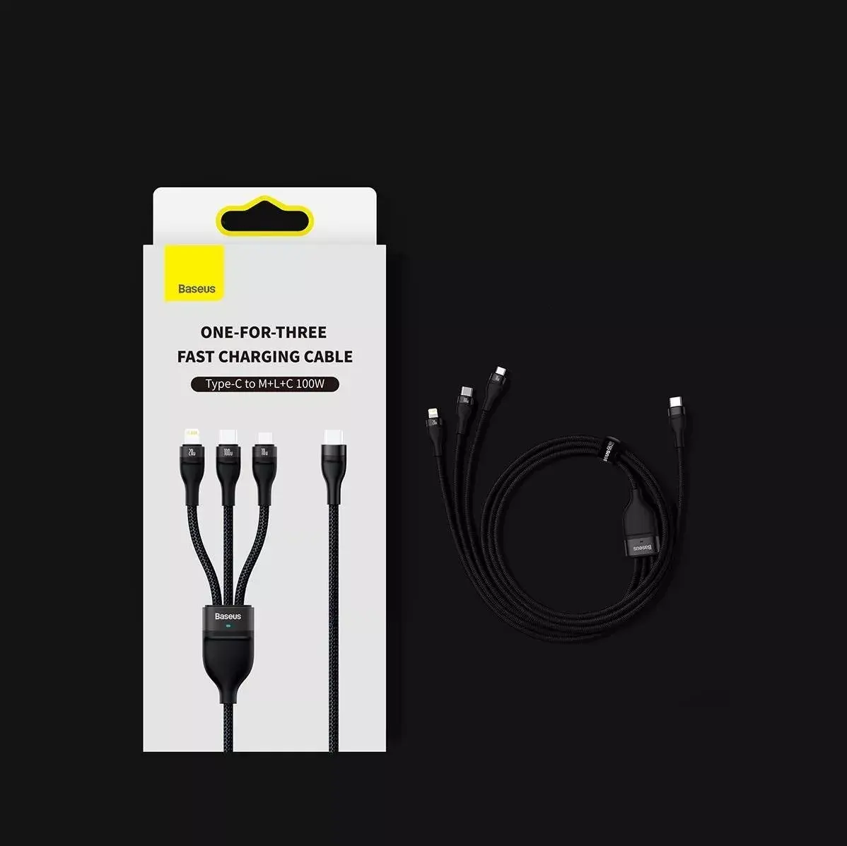 USB kabelis Baseus Flash Series 2 USB-C/microUSB/Lightning Photo 19