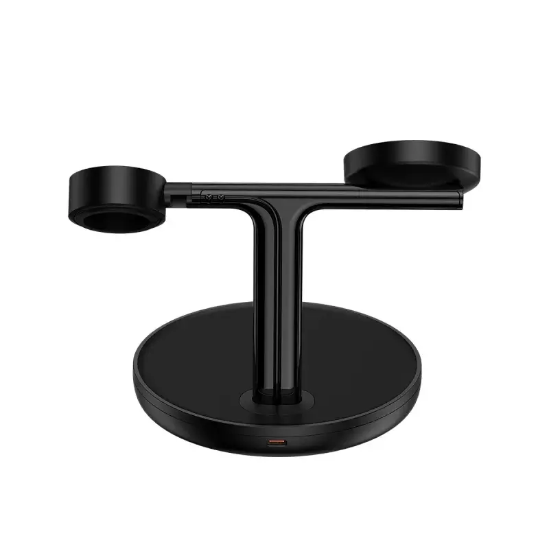 Baseus Swan 3-in-1 Wireless Magnetic Charging Bracket 20W Black Universal version (Include: USB For type-C 3A 1m) Photo 3