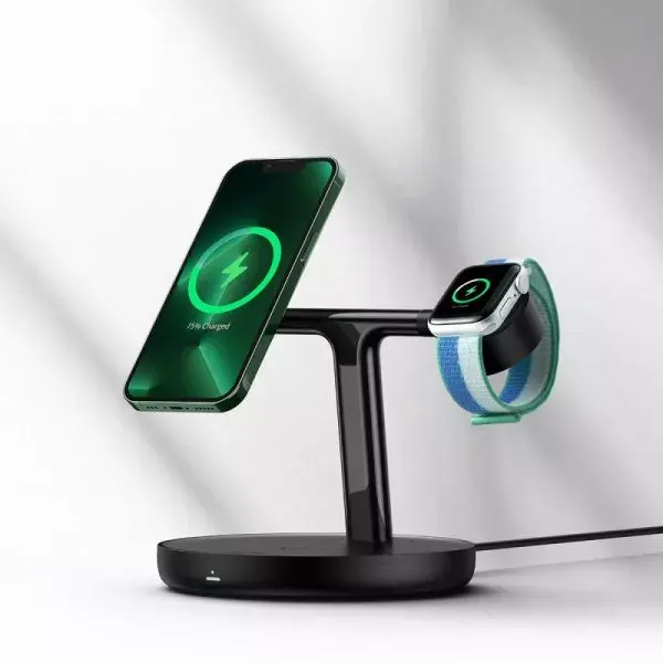 Baseus Swan 3-in-1 Wireless Magnetic Charging Bracket 20W Black Universal version (Include: USB For type-C 3A 1m) Photo 4