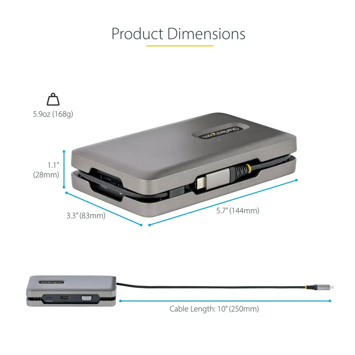 USB-C Мультипортовый адаптер StarTech.com DKM31C3HVCPD Photo 15