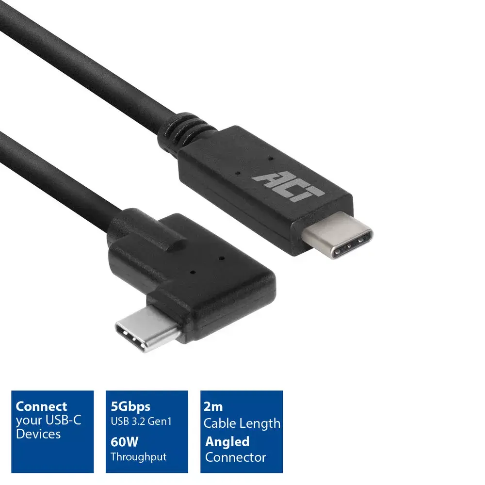 ACT USB 3.0 angled cable USB-C 2 meters Photo 7