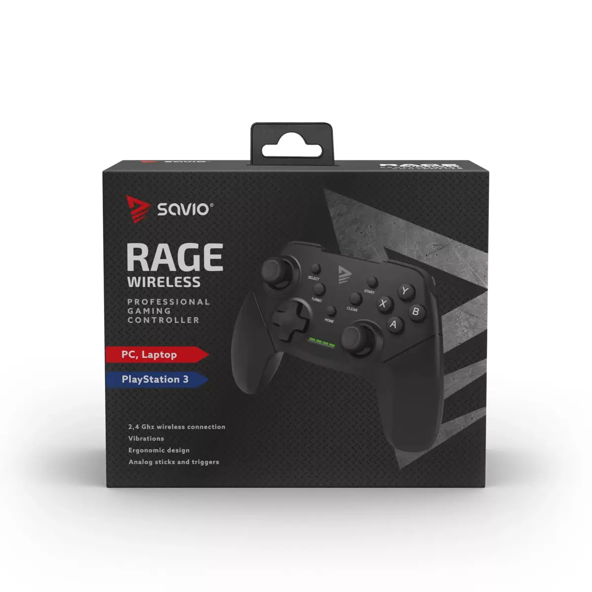 Gamepads SAVIO RAGE WIRELESS priekš PC un PS3 Photo 8