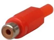 RCA savienotājs Tecline 10805B Sarkans Sieviešu