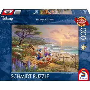 Jigsaw puzzle Schmidt Spiele Donald and Daisy - 1000 pieces, width 693 mm