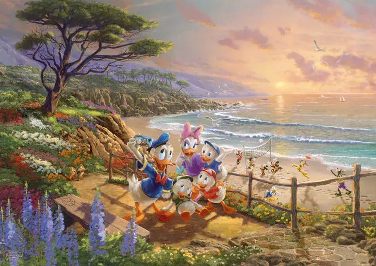 Schmidt Spiele Donald and Daisy jigsaw puzzle 1000 pcs Photo 2