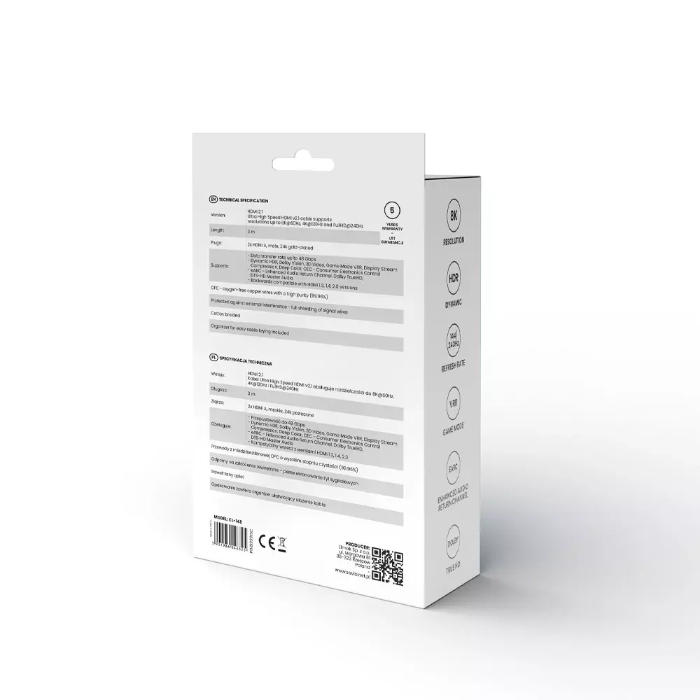 SAVIO CL-148 HDMI кабель 3 м Photo 4
