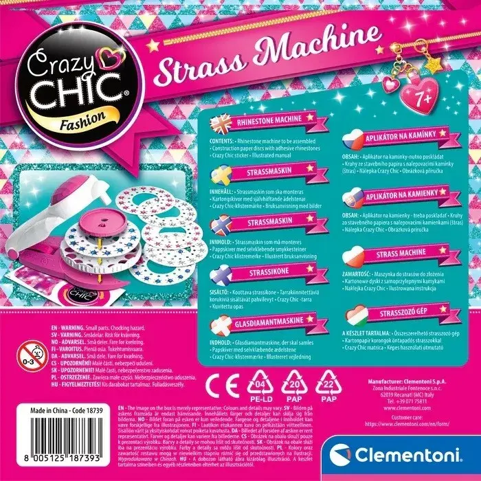 Clementoni Crazy Chic Strass machine — детский набор для творчества Photo 3