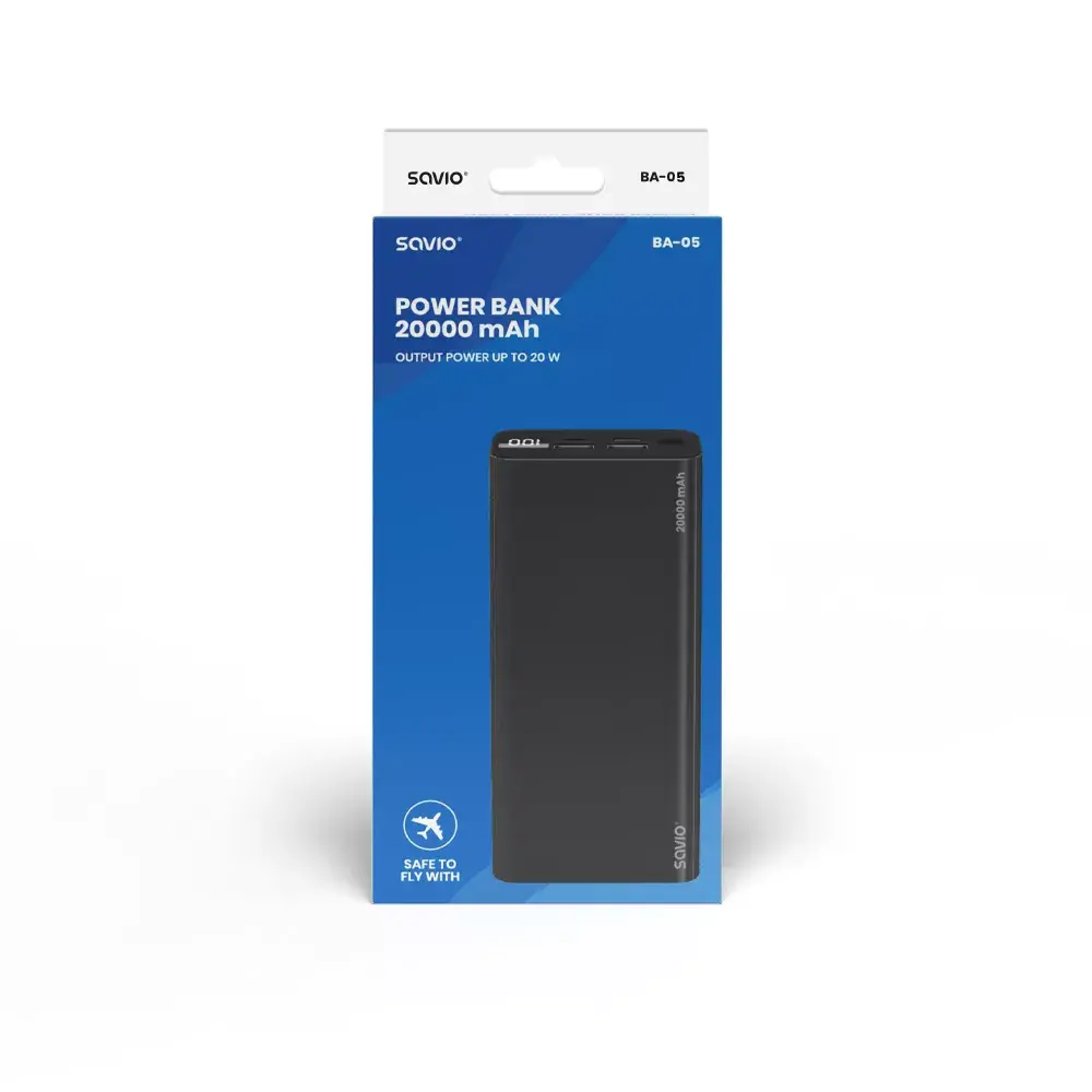 Portatīvais akumulators Savio BA-05 20000 mAh Photo 2