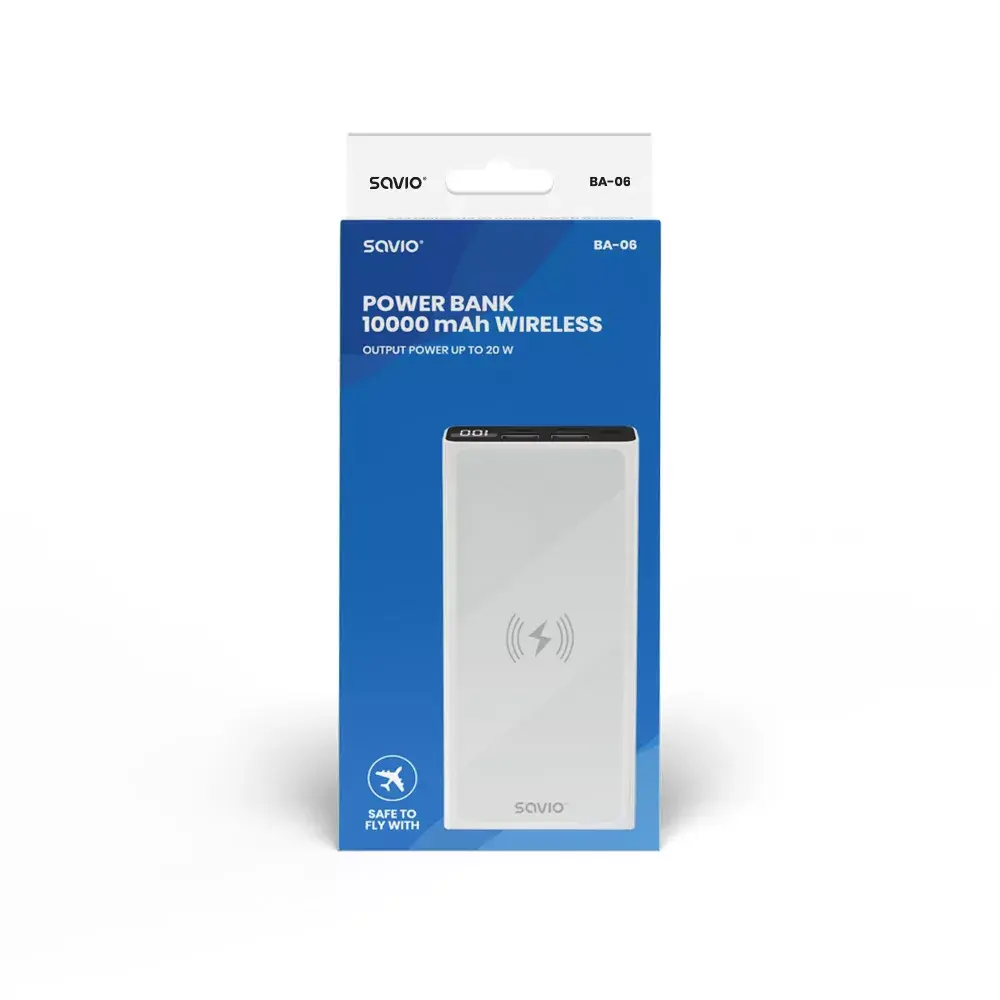 Akumulators Savio BA-06 10000 mAh Photo 2
