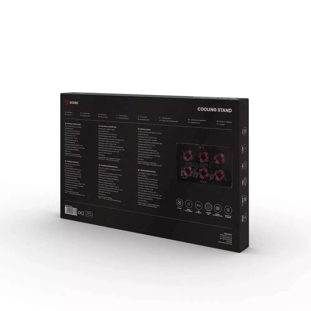 SAVIO COS-01 laptop cooling pad with 6 fans Photo 7