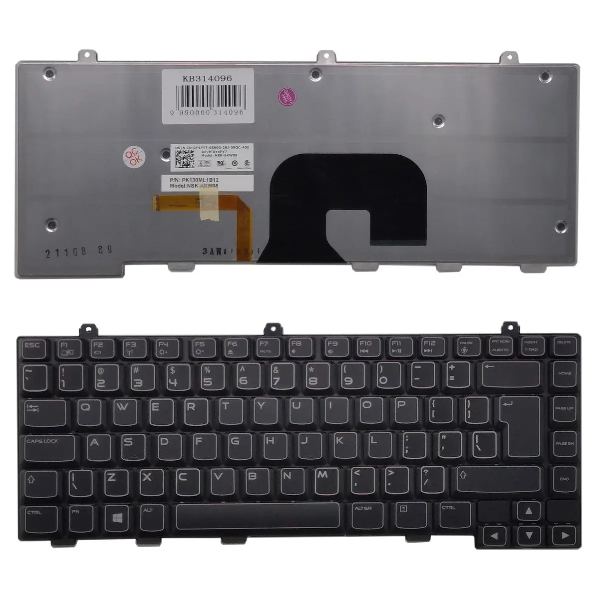 Klaviatūra Dell Alienware M14X UI US