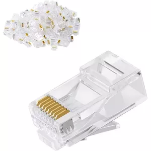 Набор RJ45 разъемов GoodBuy 10 шт — модульный Ethernet штекер, вес 0.085 кг