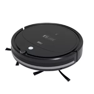 Robot vacuum cleaner TEESA Smart VAC 2 — round, black, 1000 Pa suction, 9.6V/2000mAh Li battery, 0.2 L dust box, Wi‑Fi, automatic return