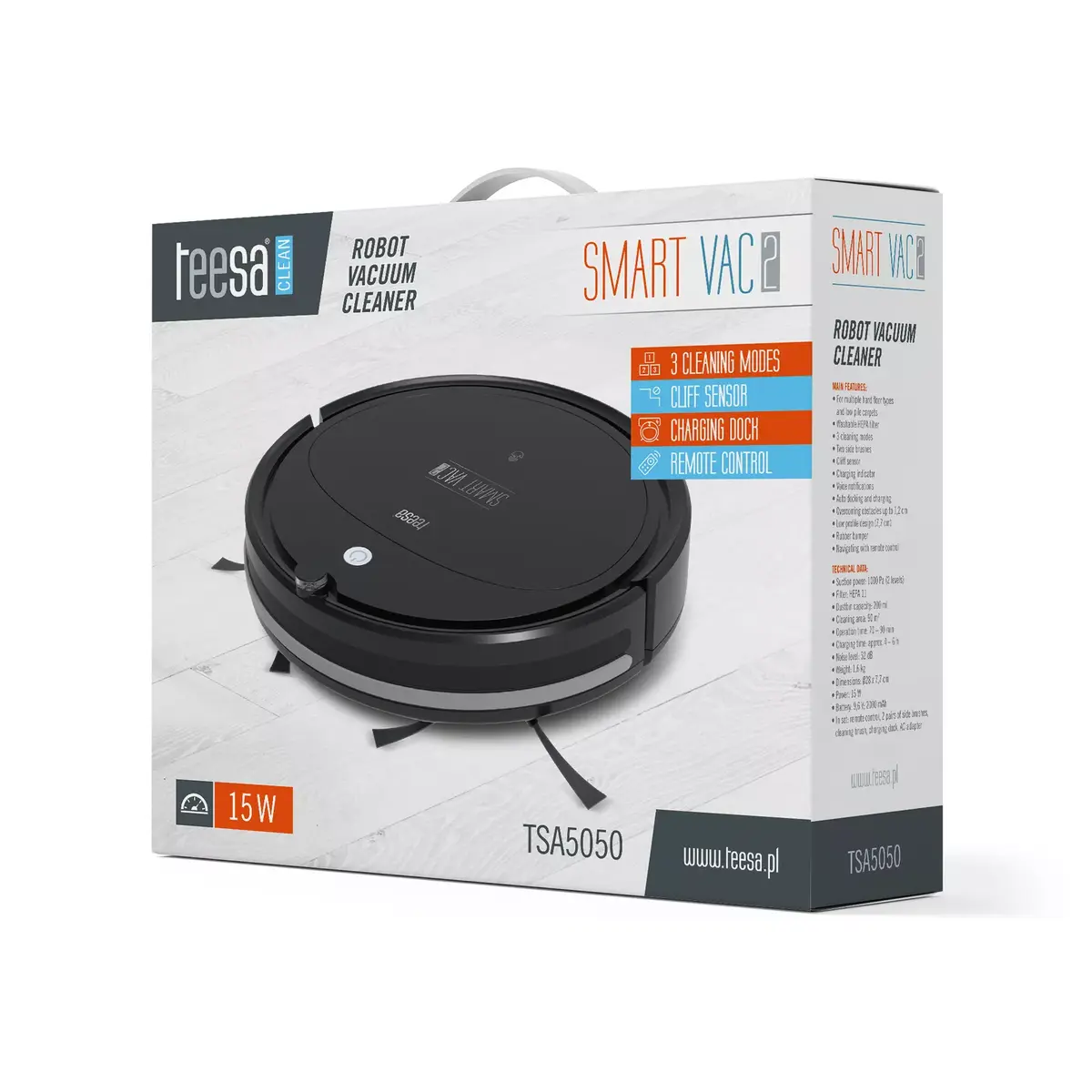 Robotputekļsūcējs TEESA Smart VAC 2 Photo 8