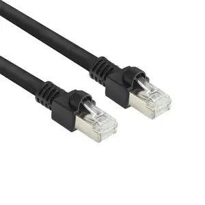 ACT Black 2 метра S/FTP CAT7 PUR гибкий патч-кабель с RJ45 разъемами