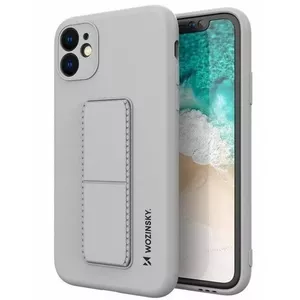 iLike statīva maciņš Samsung Galaxy A22 5G — silikons, pelēks