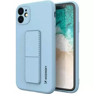 Силиконовый чехол с подставкой iLike для Samsung Galaxy A22 5G — светло-голубой