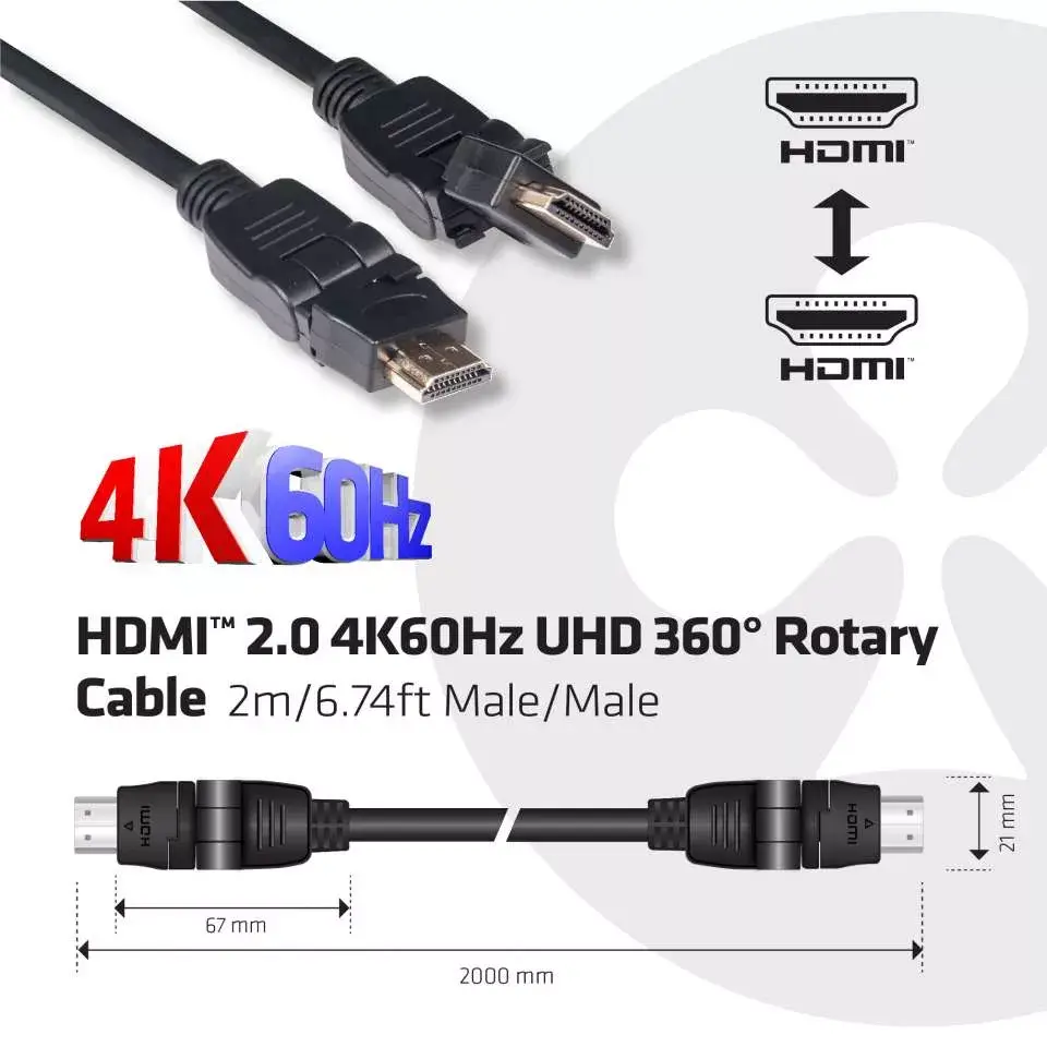 HDMI кабель CLUB3D HDMI 2.0 4K60Hz UHD Photo 5