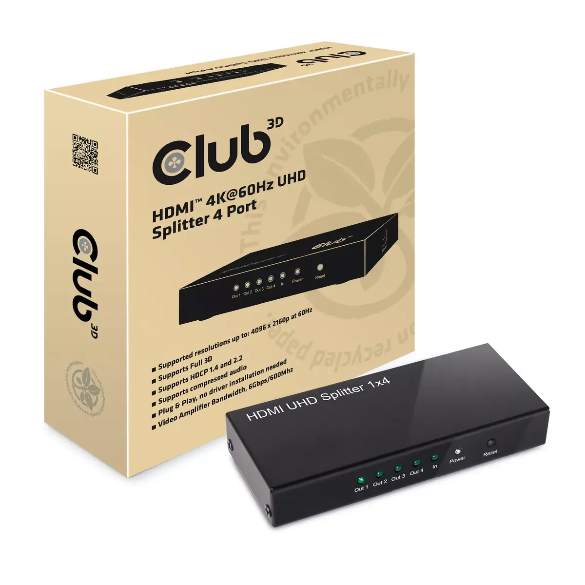 HDMI Sadalītājs CLUB3D 4K@60Hz Photo 2