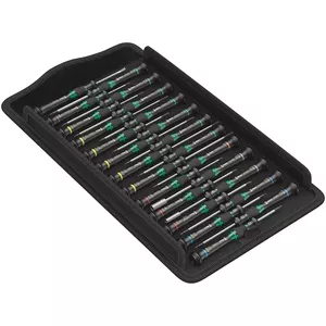 Manual screwdriver set Wera Werk 05134000001 — 25-piece, Torx & Torx Plus, black/green handles
