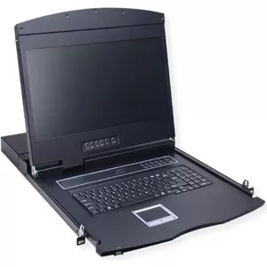 VALUE 19" KVM slēdzis, 8 pieslēgvietu, 43 cm (17\") TFT (4:3), VGA, USB, tastatūras izkārtojums F (26.99.0163)