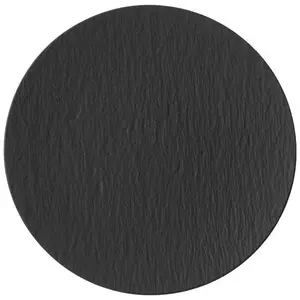 Dessert plate Villeroy & Boch 10-4239-2590 Porcelain, round, Ø 31.7 cm, black, 1 pc