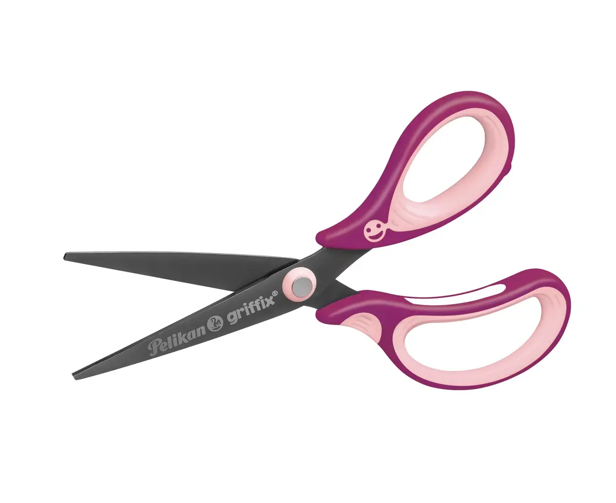 Scissors Pelikan Griffix Universal Straight cut Pink Photo 2