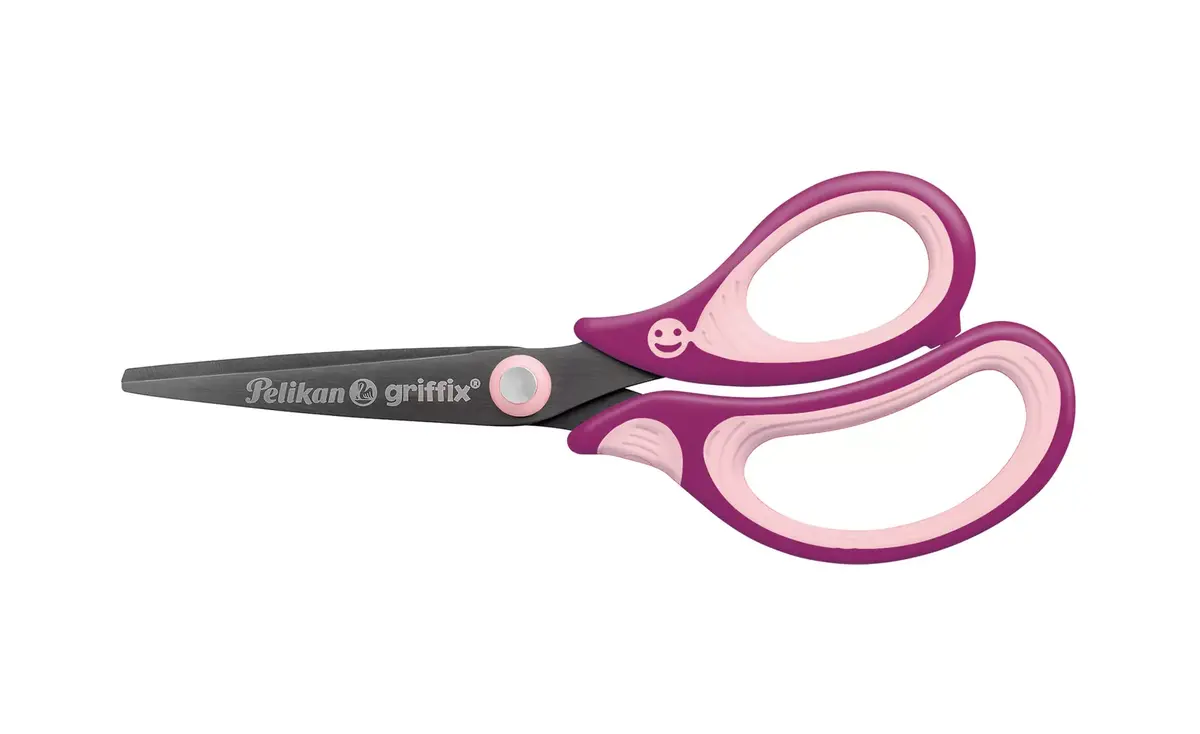 Scissors Pelikan Griffix Universal Straight cut Pink Photo 4
