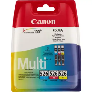 Картридж Canon CLI-526 C/M/Y 3 шт Пигментный Циан Магента Желтый