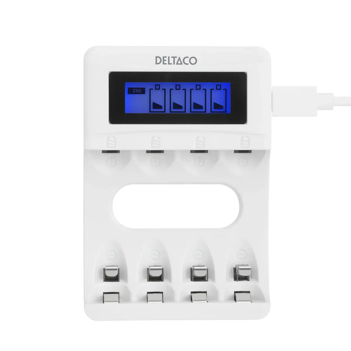 Deltaco C704A4-4xAAA battery charger Photo 4