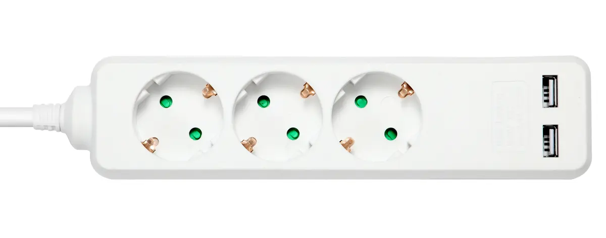 DELTACO GT-0310 Strāvas pagarinātājs ar 3