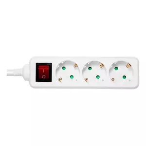 Удлинитель Deltaco GT-0351 3м 3 AC розетки Внутренний Белый