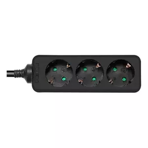 Удлинитель Deltaco GT-0320 1.5м 3 розетки черный