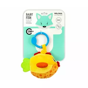Мягкая подвеска milly mally Baby fish yellow — игрушка для коляски и кроватки