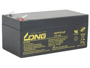 Sealed Lead‑Acid Battery AVACOM 12V 3Ah F1 (WP3-12) for UPS and standby power