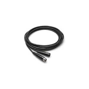 Аудиокабель Hosa MBL-125 XLR 3-контактный → XLR 3-контактный, 7,6 м, OFC, никелированные контакты, чёрный