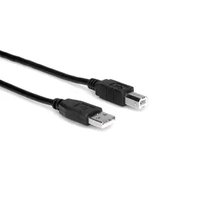 USB kabelis Hosa USB-203AB USB 2.0 A—B 0,9 m melns