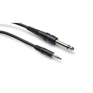 Audio kabelis Hosa CMP-105 — 1.52 m, 3.5 mm (vīrietis) uz 6.35 mm TS (vīrietis), niķelēti kontakti, melns