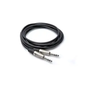 Hosa audio kabelis 6,35 mm TRS — 6,35 mm TRS 3,05 m melns (HSS-010)