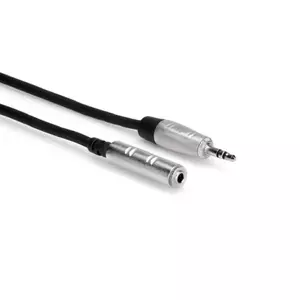Audio cable Hosa HXMM-010 3 m — 3.5 mm TRS (female to male), OFC, black/silver