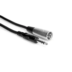 Audio cable Hosa STX-103M — 0.9 m, 3.5 mm TRS (male) to 3-pin XLR (male), Black