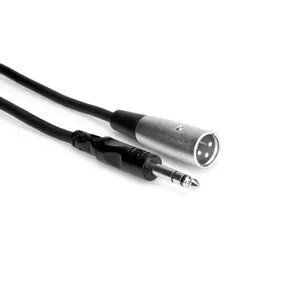 Audio kabelis Hosa STX-105M — 1.52 m, vīrietis XLR (3‑pin) uz 6.35 mm TRS, melns