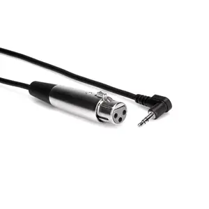 Audio cable Hosa XVM-110F — 3 m, XLR (3-pin, female) to 3.5mm TRS (male), black
