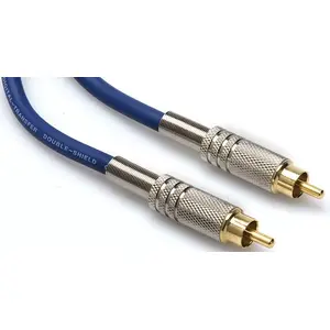 Коаксиальный аудиокабель RCA–RCA Hosa 2 м (RCA–RCA, 2,0 м, синий)